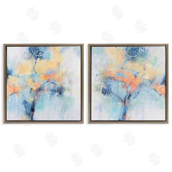 Stupell Industries Tim O'Toole | Abstract Blossoms Layered Circle Shapes Wall Art