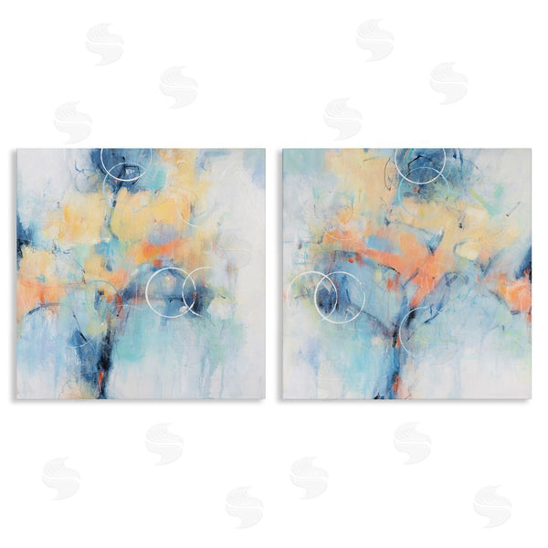 stupell industries Tim O'Toole | Abstract Blossoms Layered Circle Shapes Wall Art