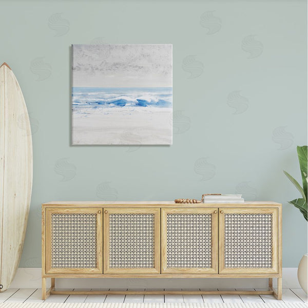 Stupell Industries Tim O'Toole | Abstract Ocean Shoreline Waves Nautical Beach Design Wall Art