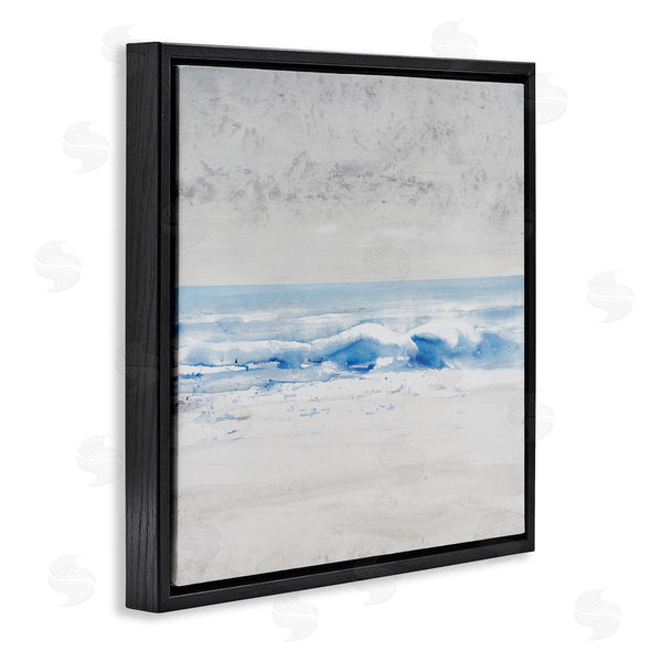 Stupell Industries Tim O'Toole | Abstract Ocean Shoreline Waves Nautical Beach Design Wall Art