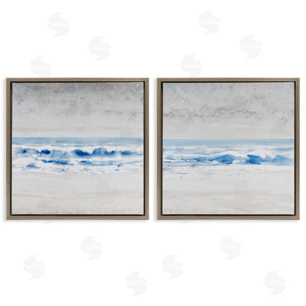 Stupell Industries Tim O'Toole | Abstract Rolling Beach Waves Shoreline Wall Art