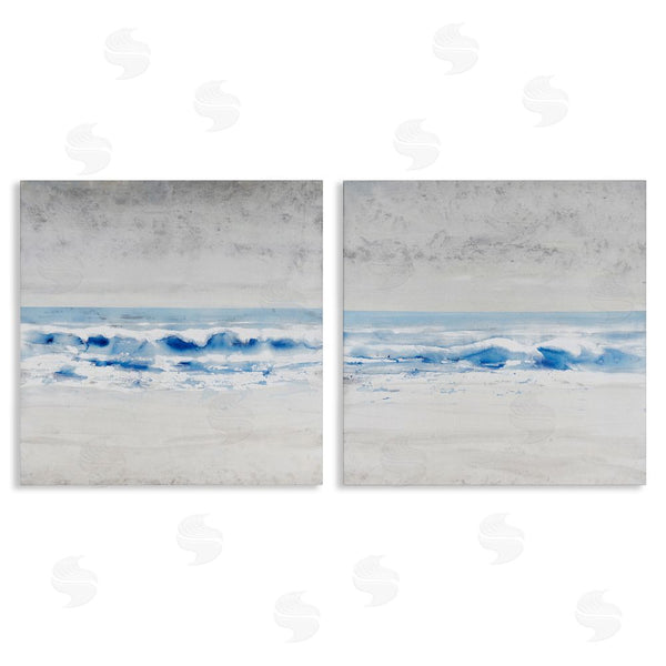 stupell industries Tim O'Toole | Abstract Rolling Beach Waves Shoreline Wall Art