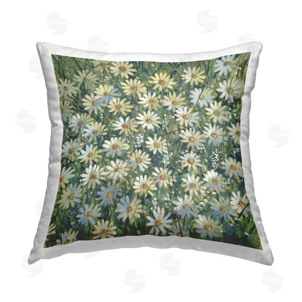 stupell industries Tim O'Toole | Charming Daisy Meadow Printed Throw Pillow