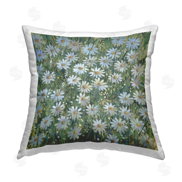 stupell industries Tim O'Toole | Lush Daisy Field Printed Throw Pillow