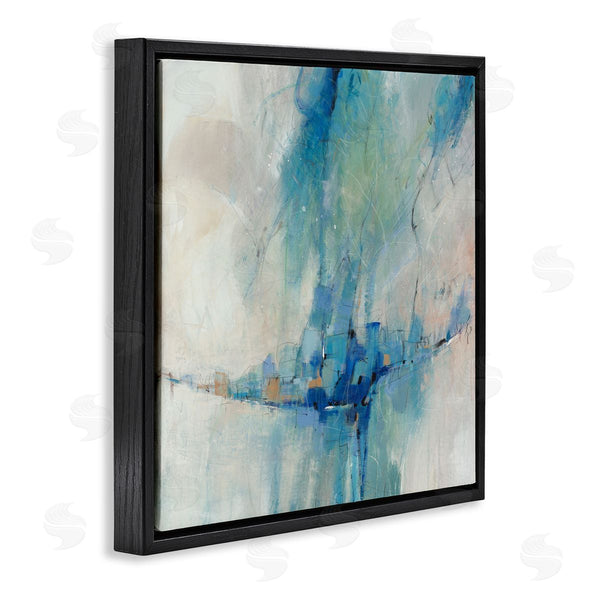 Stupell Industries Tim O'Toole | Modern Blue Shapes Gathered Wall Art