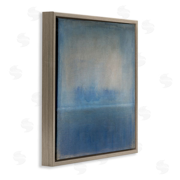 Stupell Industries Tim O'Toole | Obscure Abstract Landscape Blue Weathered Painting Design Wall Art