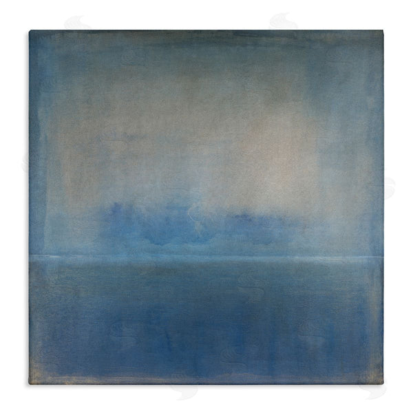 stupell industries Tim O'Toole | Obscure Abstract Landscape Blue Weathered Painting Design Wall Art