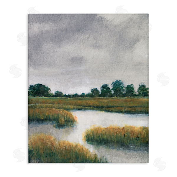 stupell industries Tim OToole | Cloudy Rural Marsh Landscape