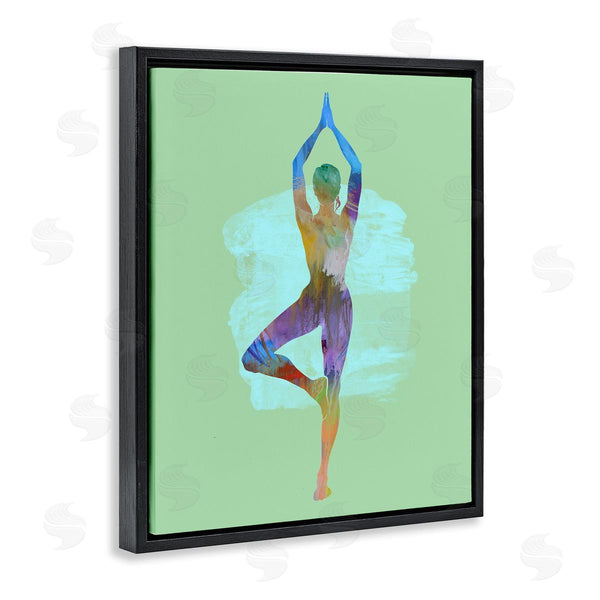Stupell Industries Tim Parker | Meditating Standing Pose Wall Art