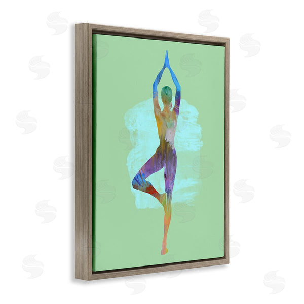 Stupell Industries Tim Parker | Meditating Standing Pose Wall Art
