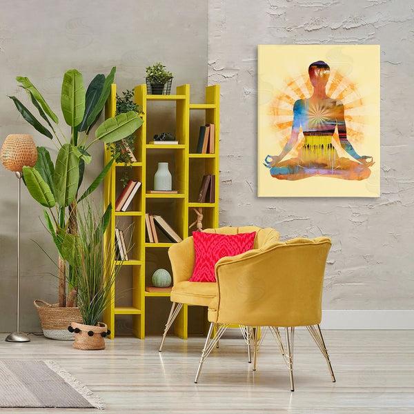 Stupell Industries Tim Parker | Mindful Meditation Pose Wall Art