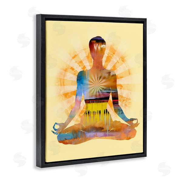 Stupell Industries Tim Parker | Mindful Meditation Pose Wall Art
