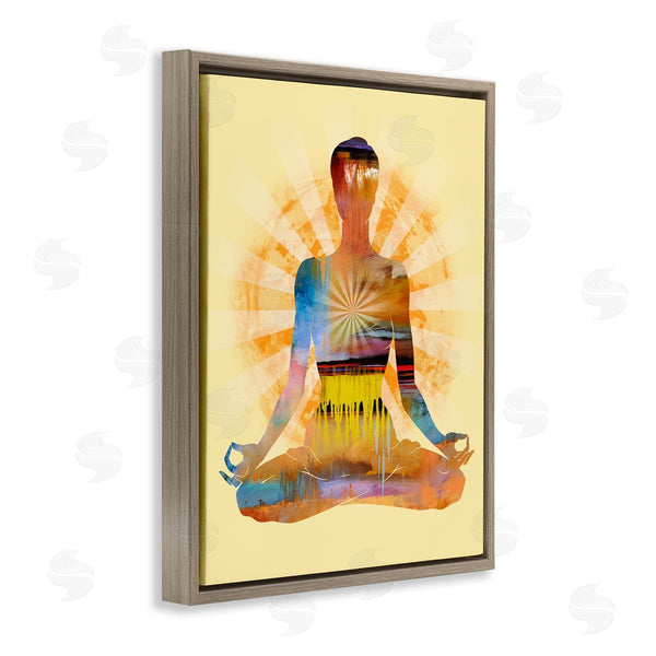 Stupell Industries Tim Parker | Mindful Meditation Pose Wall Art