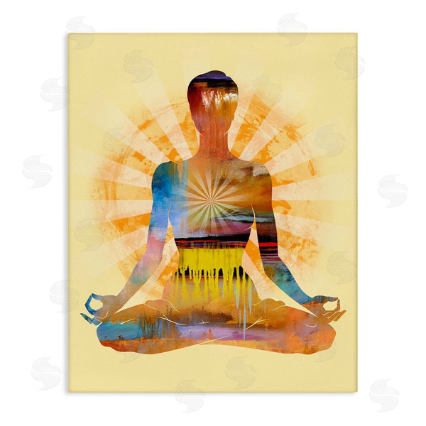 stupell industries Tim Parker | Mindful Meditation Pose Wall Art