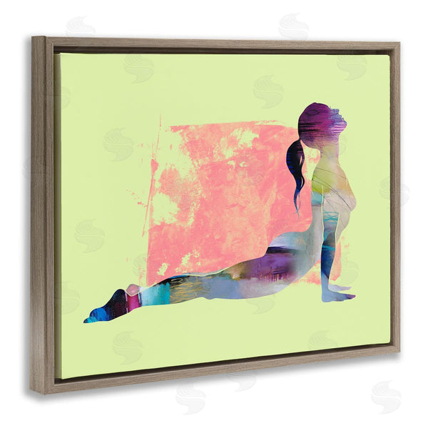 Stupell Industries Tim Parker | Yoga Pose On Yellow Wall Art