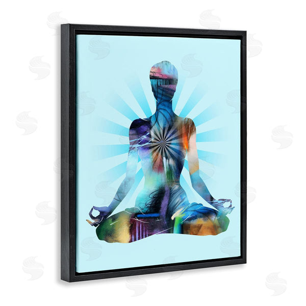 Stupell Industries Tim Parker | Zen Meditation Pose Wall Art