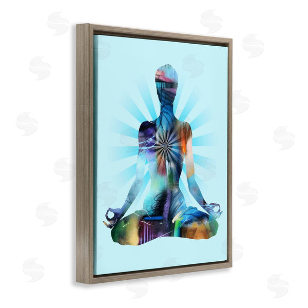 Stupell Industries Tim Parker | Zen Meditation Pose Wall Art