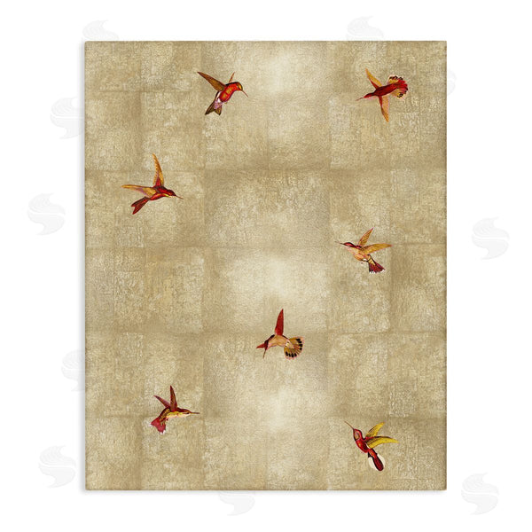 stupell industries Tina Blakely | Red Hummingbirds Flying Pattern Wall Art