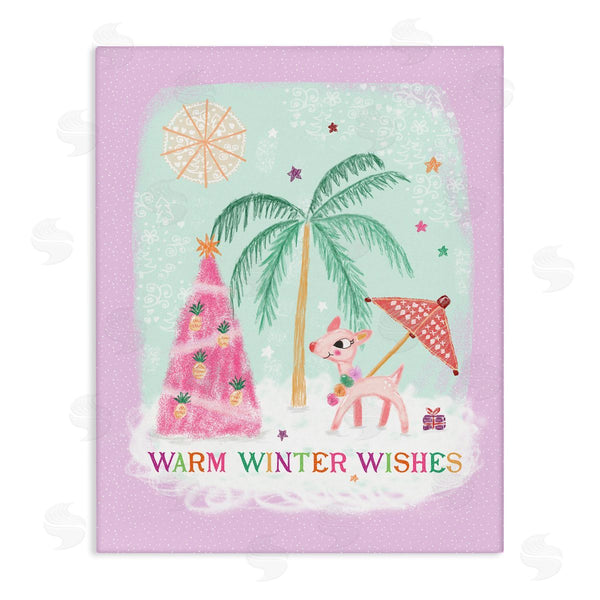 stupell industries Tina Devins | Coastal Warm Winter Wishes Wall Art