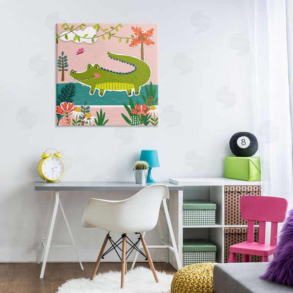 Stupell Industries Tina Finn | Alligator In Swamp Wall Art
