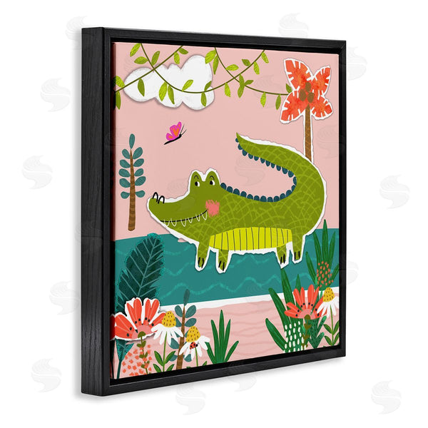 Stupell Industries Tina Finn | Alligator In Swamp Wall Art