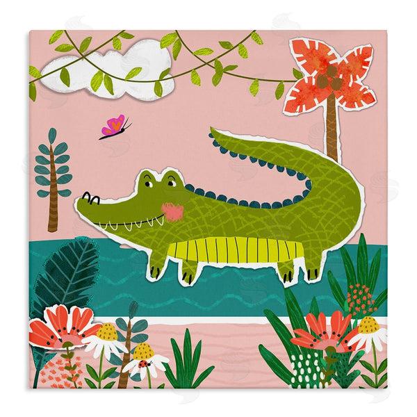 stupell industries Tina Finn | Alligator In Swamp Wall Art