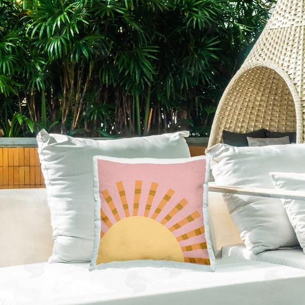 Stupell Industries Tina Finn | Minimal Sun Rays Printed Throw Pillow