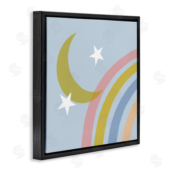 Stupell Industries Tina Finn | Rainbow And Moon Shape Wall Art