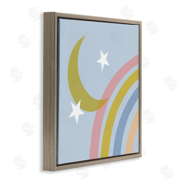 Stupell Industries Tina Finn | Rainbow And Moon Shape Wall Art
