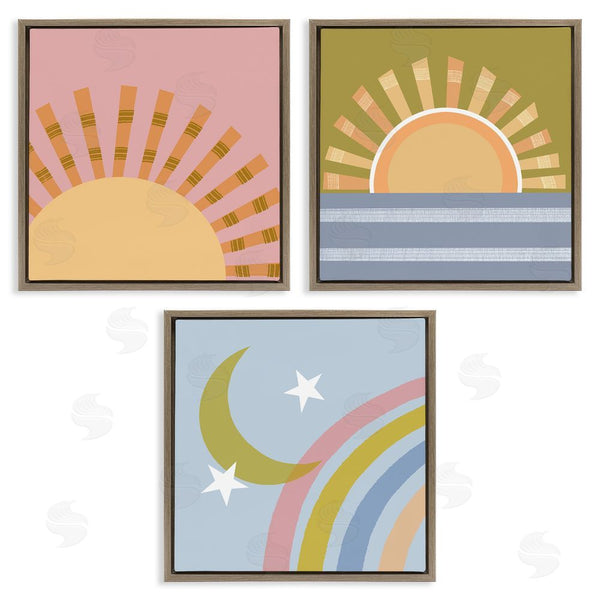Stupell Industries Tina Finn | Rising Sun & Moon Wall Art