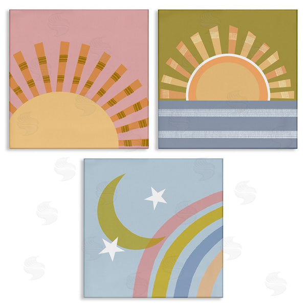 stupell industries Tina Finn | Rising Sun & Moon Wall Art