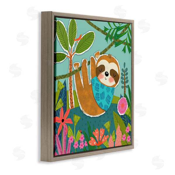 Stupell Industries Tina Finn | Sleepy Sloth In Nature Wall Art