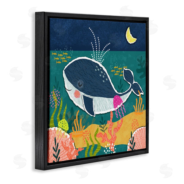 Stupell Industries Tina Finn | Whale At Nighttime Wall Art