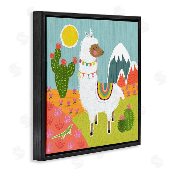 Stupell Industries Tina Finn | Whimsical Llama Scene Wall Art