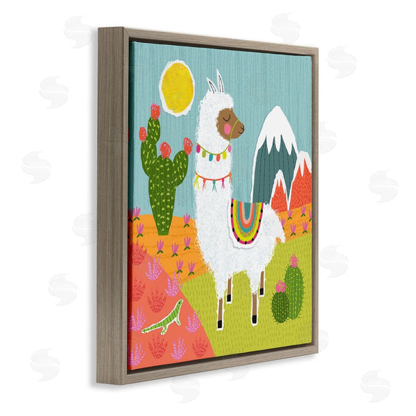 Stupell Industries Tina Finn | Whimsical Llama Scene Wall Art