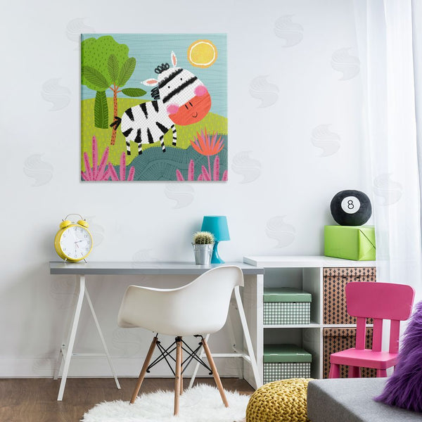 Stupell Industries Tina Finn | Whimsical Zebra In Nature Wall Art