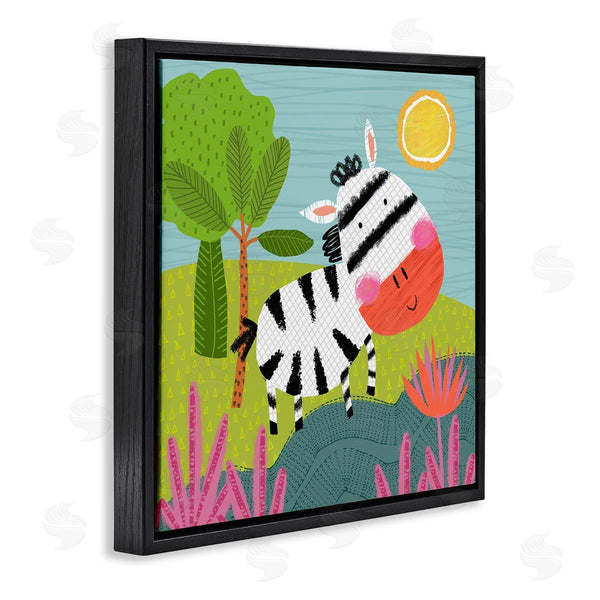Stupell Industries Tina Finn | Whimsical Zebra In Nature Wall Art