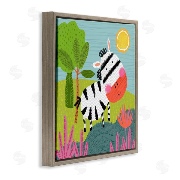 Stupell Industries Tina Finn | Whimsical Zebra In Nature Wall Art