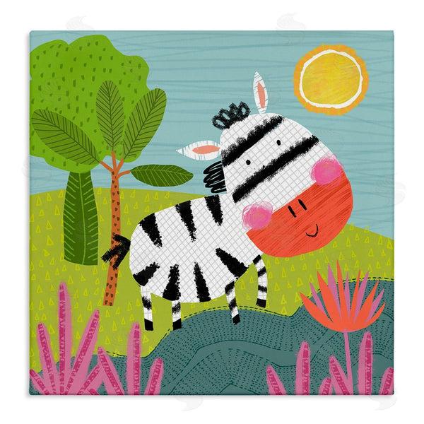 stupell industries Tina Finn | Whimsical Zebra in Nature Wall Art