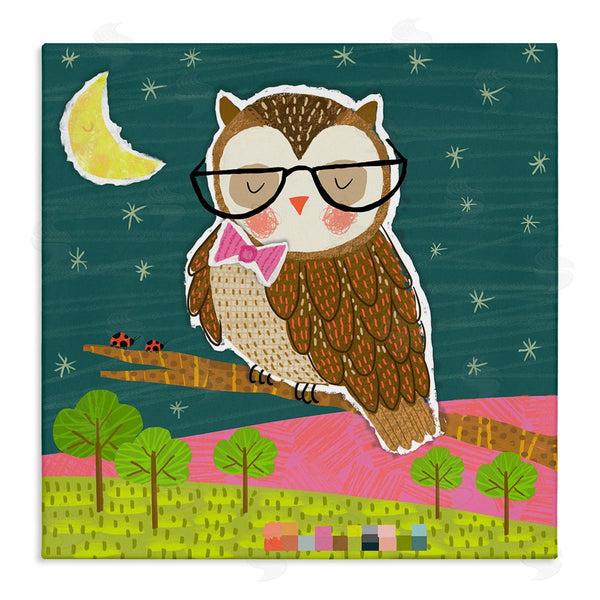 stupell industries Tina Finn | Wise Owl on Branch Wall Art