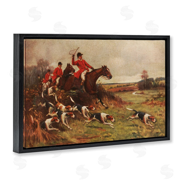 Stupell Industries Tina Higgins Designs Inc. | Hunting Dogs In Countryside