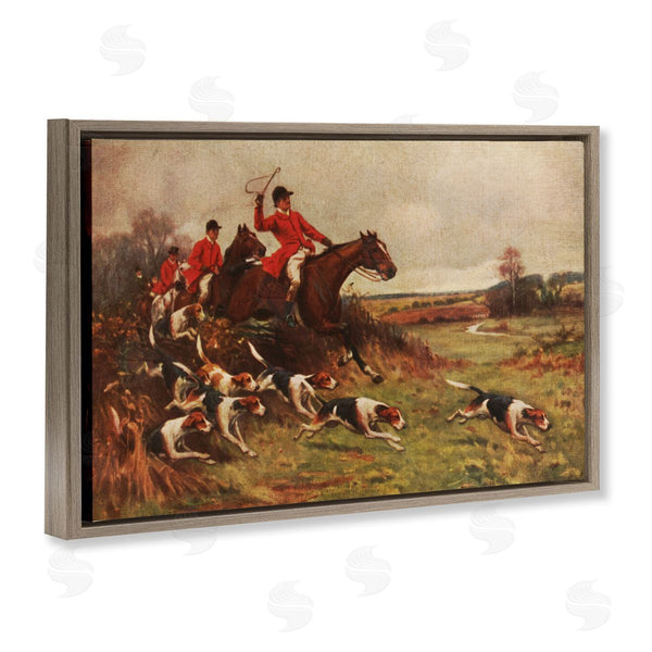 Stupell Industries Tina Higgins Designs Inc. | Hunting Dogs In Countryside