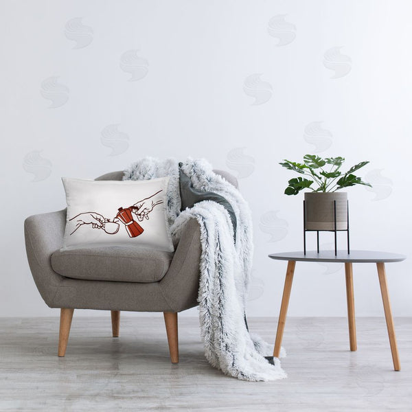 Stupell Industries Tobe Fonseca | Creation Of Coffee Classic Parody Throw Pillow