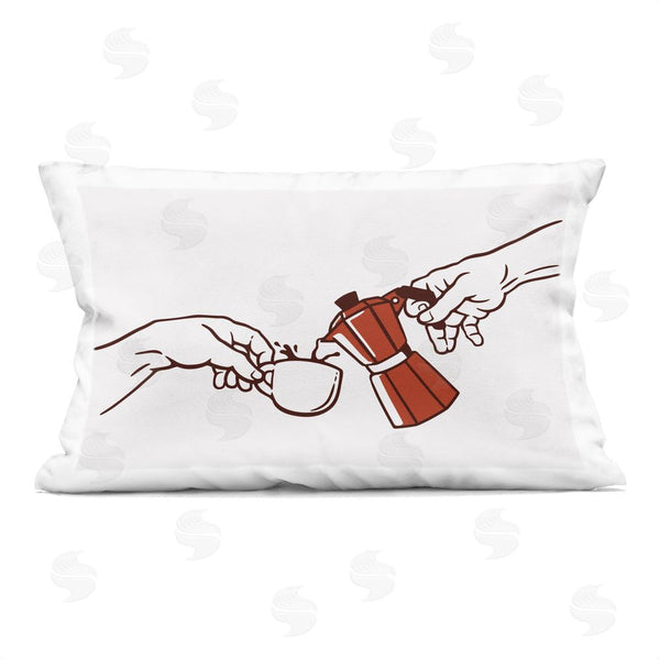 stupell industries Tobe Fonseca | Creation Of Coffee Classic Parody Throw Pillow