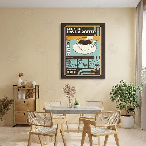 Stupell Industries Tobe Fonseca | Safety First Have A Coffee