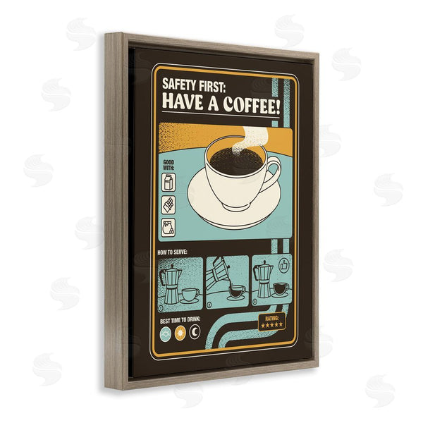 Stupell Industries Tobe Fonseca | Safety First Have A Coffee