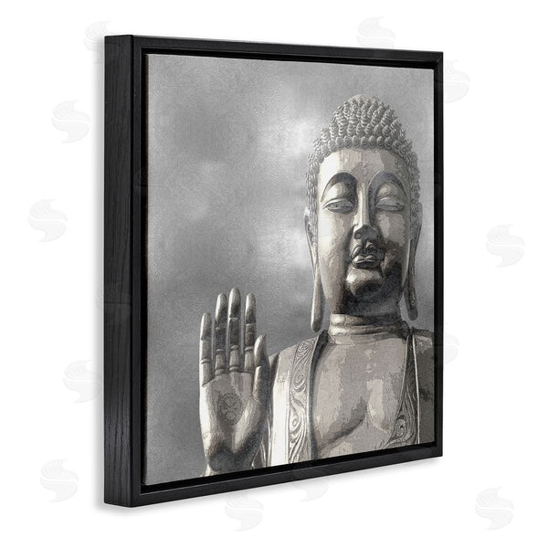 Stupell Industries Tom Bray | Buddha Inspired Portrait Greyscale Eastern Figure Wall Art