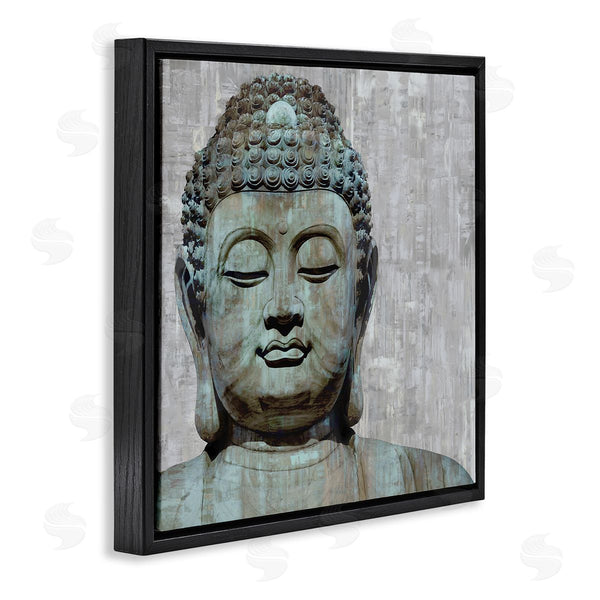Stupell Industries Tom Bray | Buddha Meditating Figure Closed Eyes Concentration Wall Art