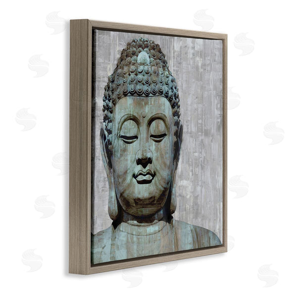 Stupell Industries Tom Bray | Buddha Meditating Figure Closed Eyes Concentration Wall Art