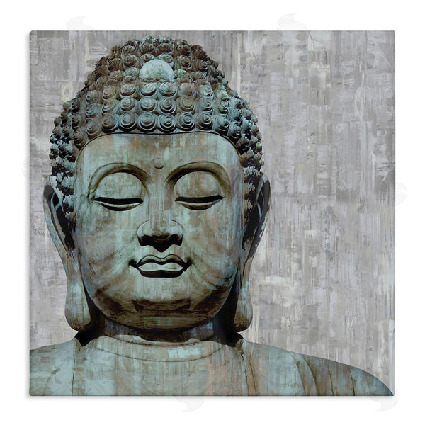 stupell industries Tom Bray | Buddha Meditating Figure Closed Eyes Concentration Wall Art